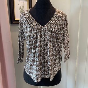 Lucky Brand 3/4 Sleeve Top